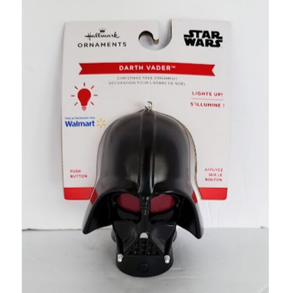 NWT Hallmark Star Wars Darth Vader Helmet Light-up Ornament Disney - Picture 2 of 5